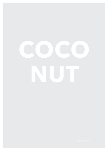 Coconut Poster