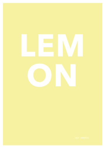 Lemon Poster