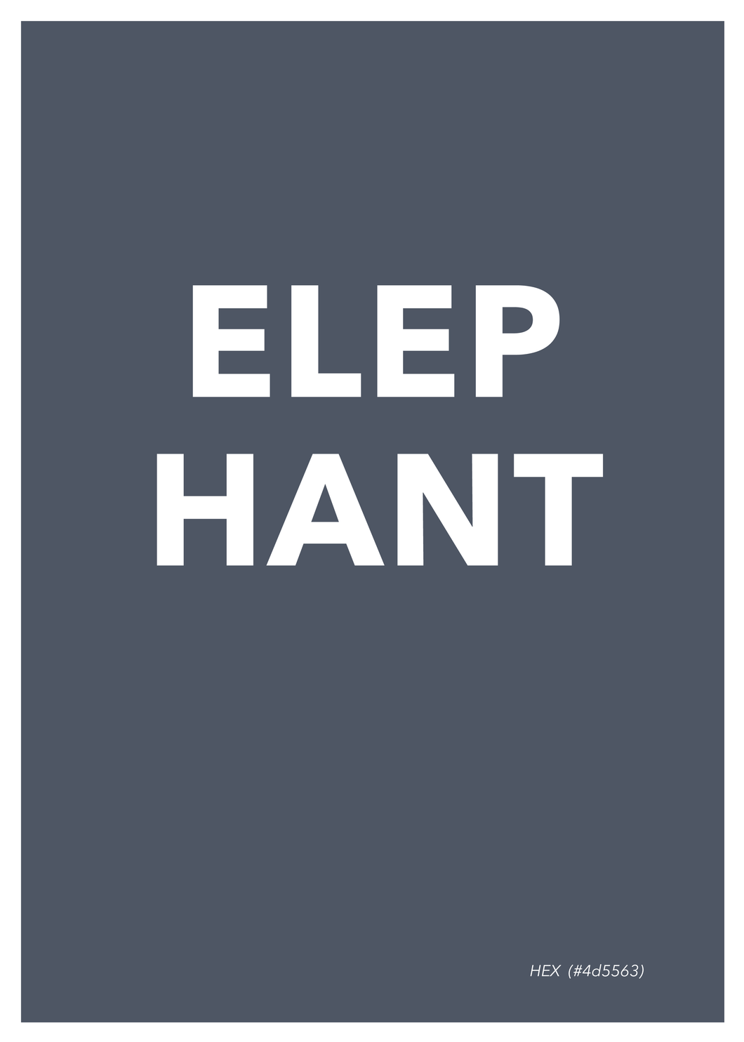 Elephant Poster