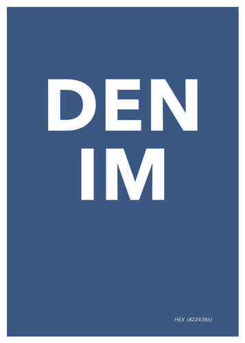 Denim blue Poster