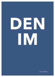 Denim blue Poster