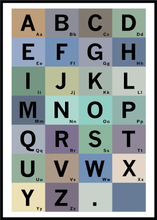 Ladda bilder till galleriet, Alphabet blue