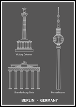 Ladda bilder till galleriet, Berlin-Germany dark poster