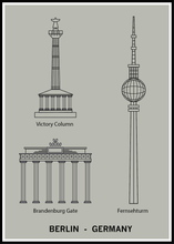 Ladda bilder till galleriet, Berlin-Germany green poster