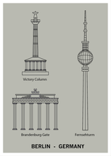 Ladda bilder till galleriet, Berlin-Germany green poster