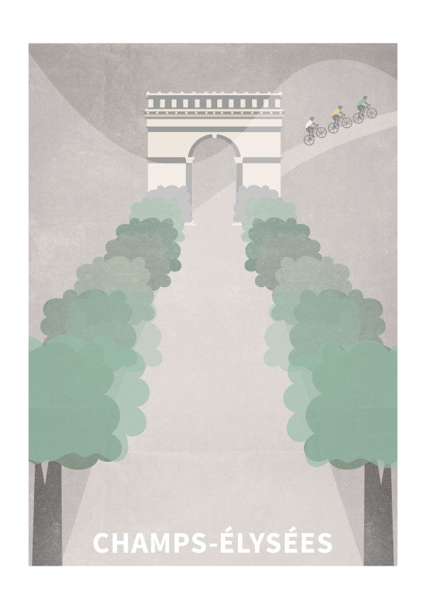 Champs Elysee poster - Tour de France