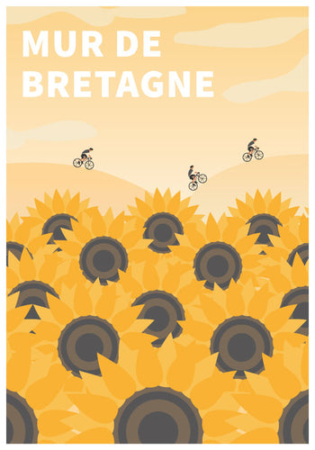 Mur de Bretagne cycling poster