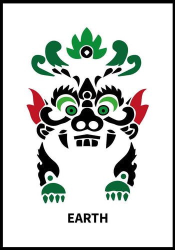 Kinesisk mask earth