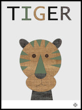 Ladda bilder till galleriet, Fabric Tiger