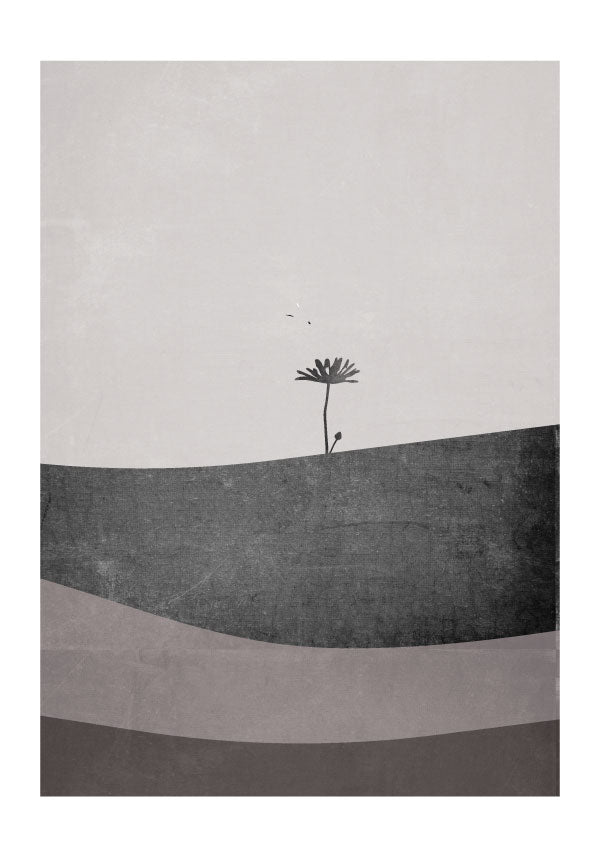 Horizon flower poster