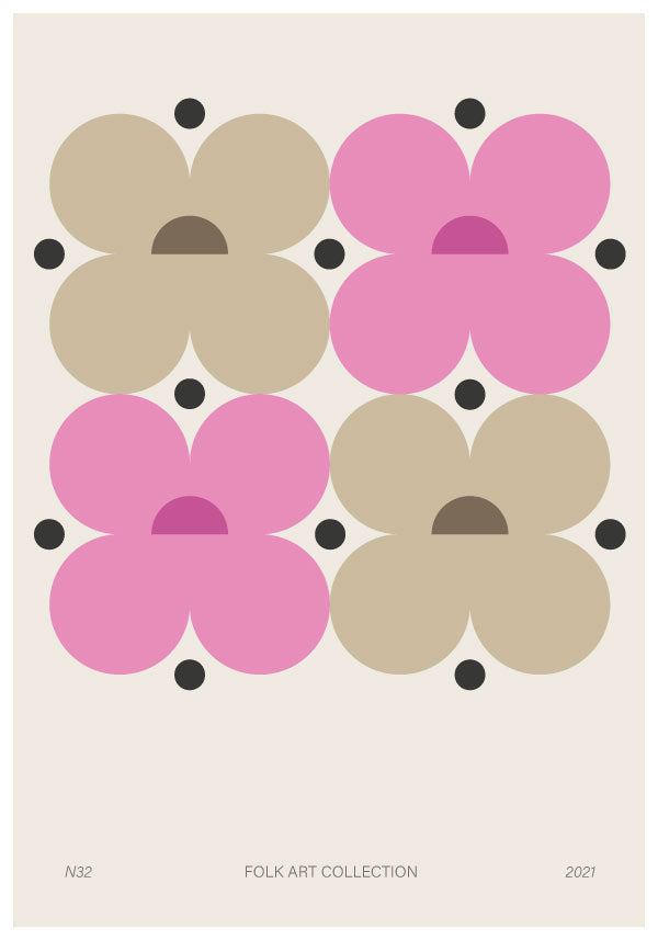 Scandinavian Folk Art Poster n32