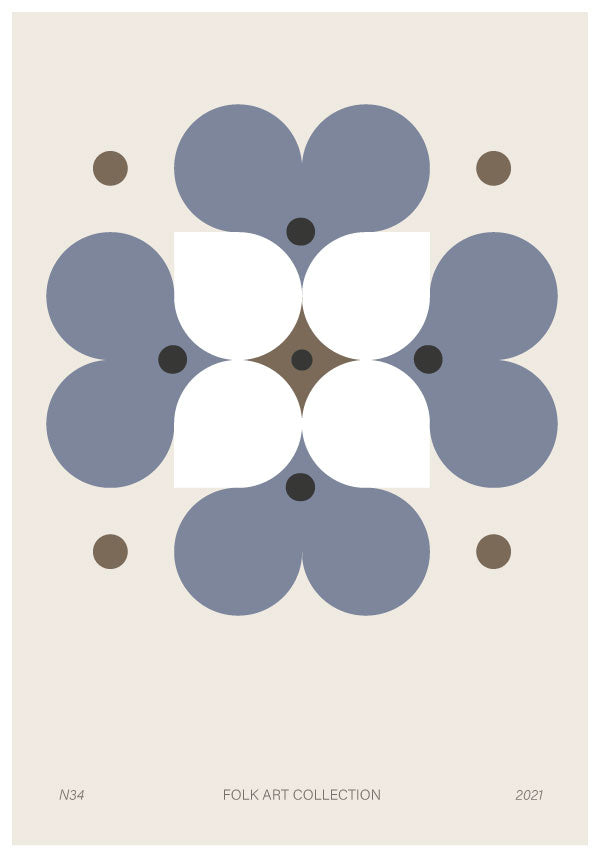 Scandinavian Folk Art Poster n34