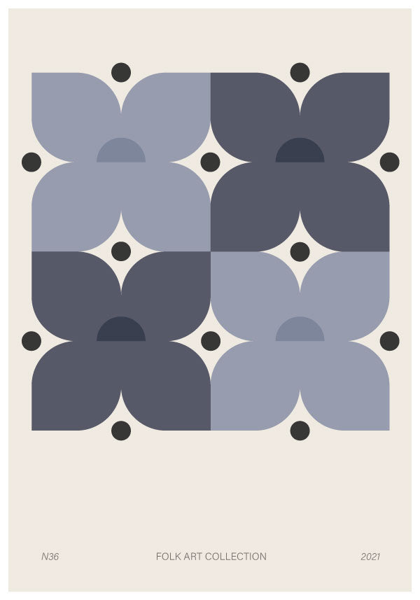 Scandinavian Folk Art Poster n36