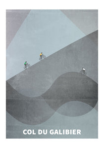Col du Galibier poster - Tour de France