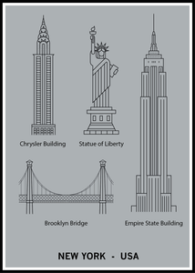 New York - USA poster