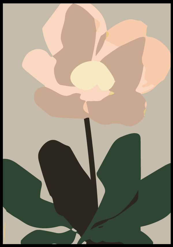 Pink abstract flower