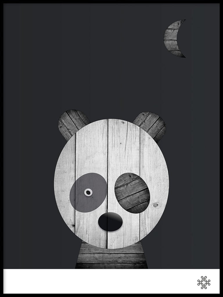 Wood Panda Bear