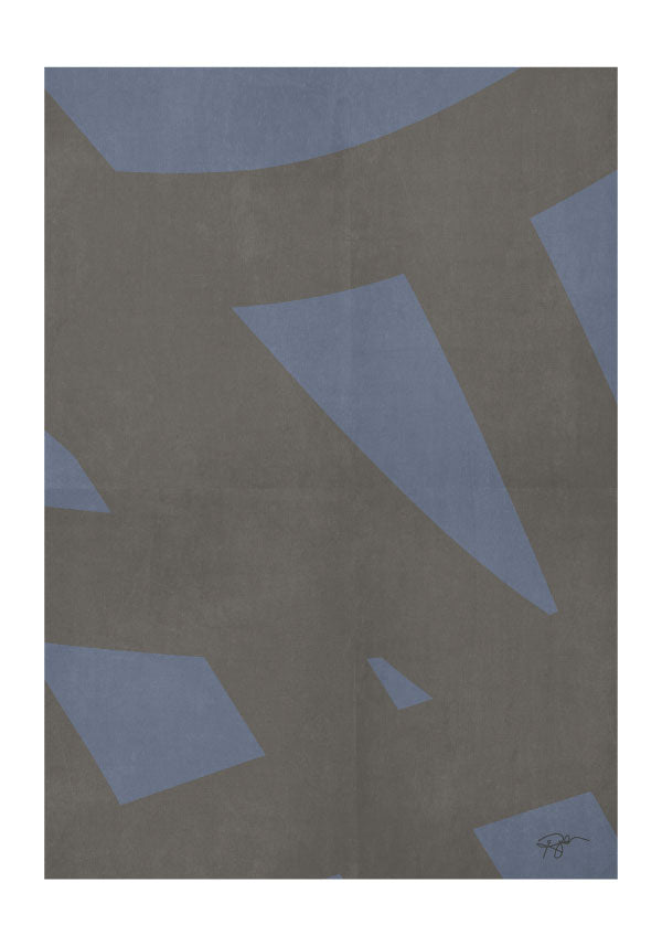 Beige lines poster