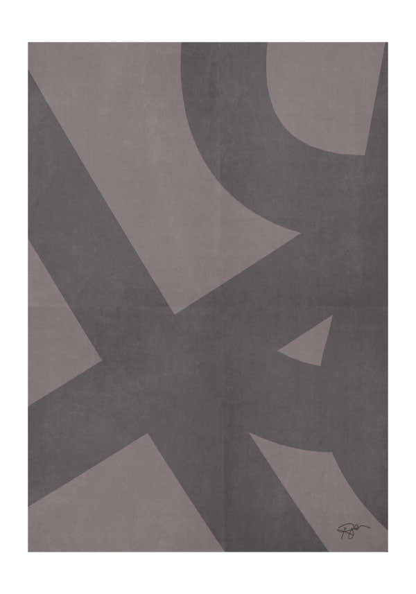 Brown lines poster