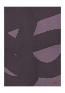 Purple lines poster