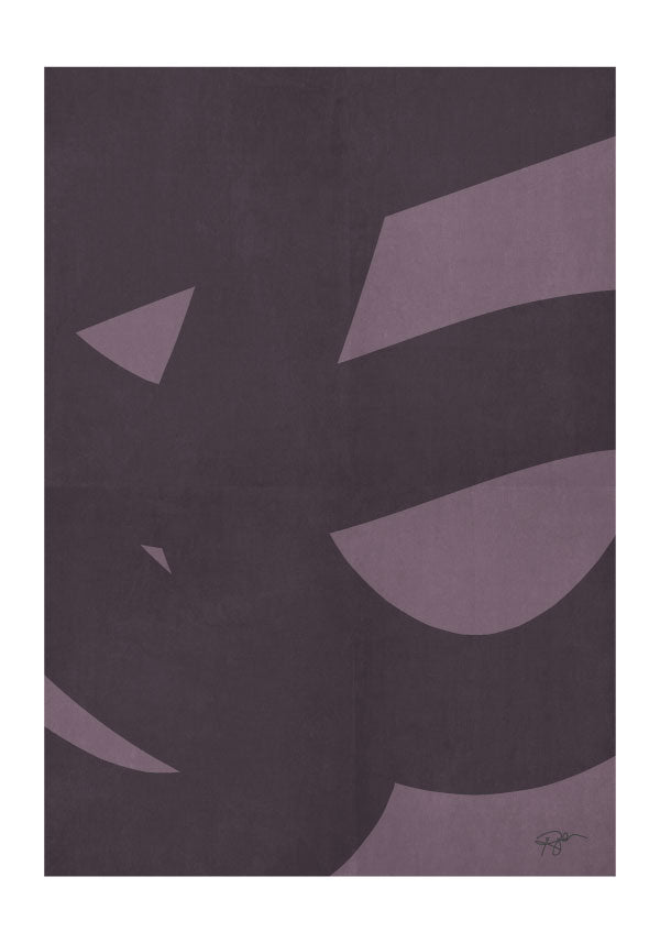 Purple lines poster